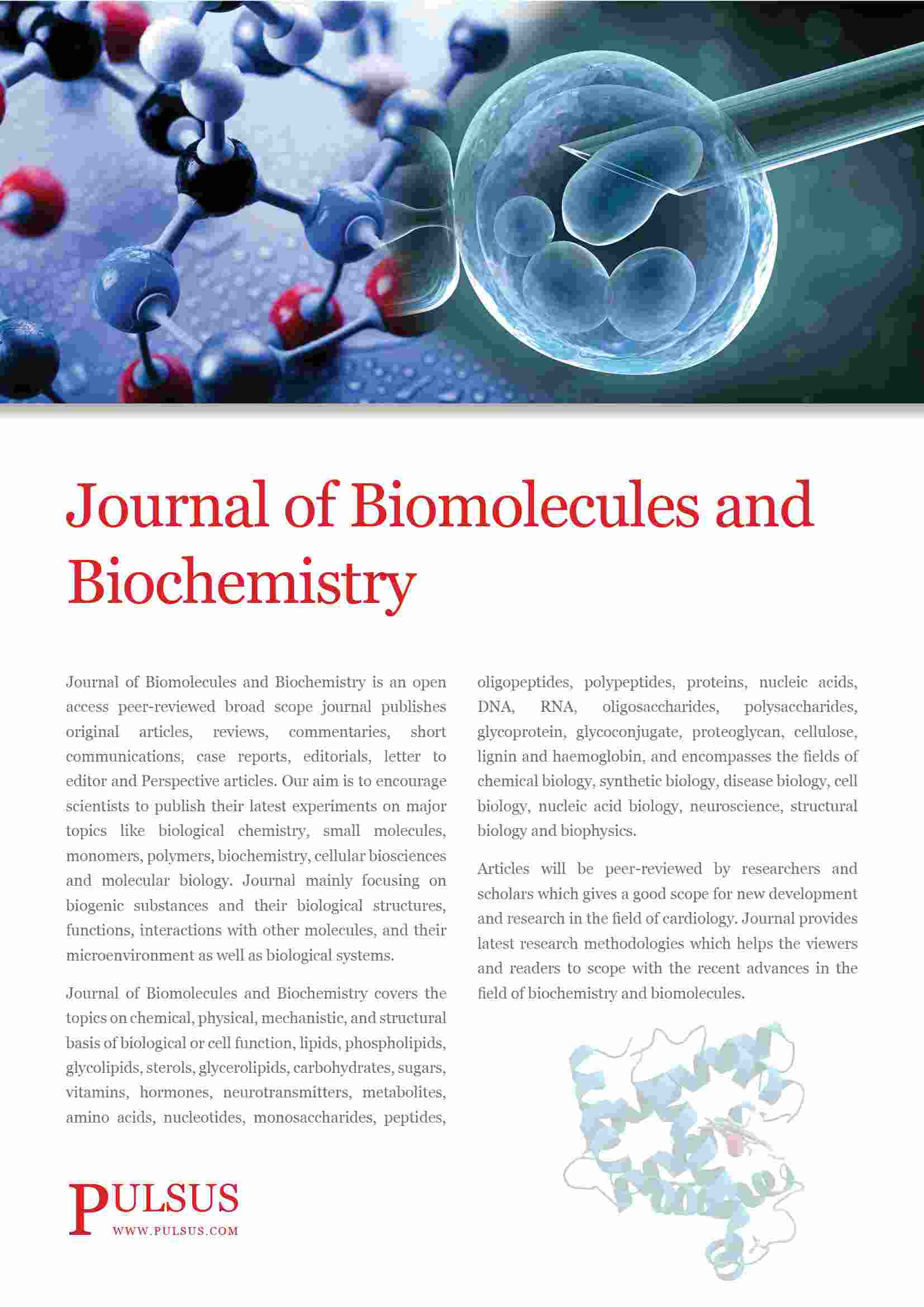 Journal of Biomolecules and Biochemistrt