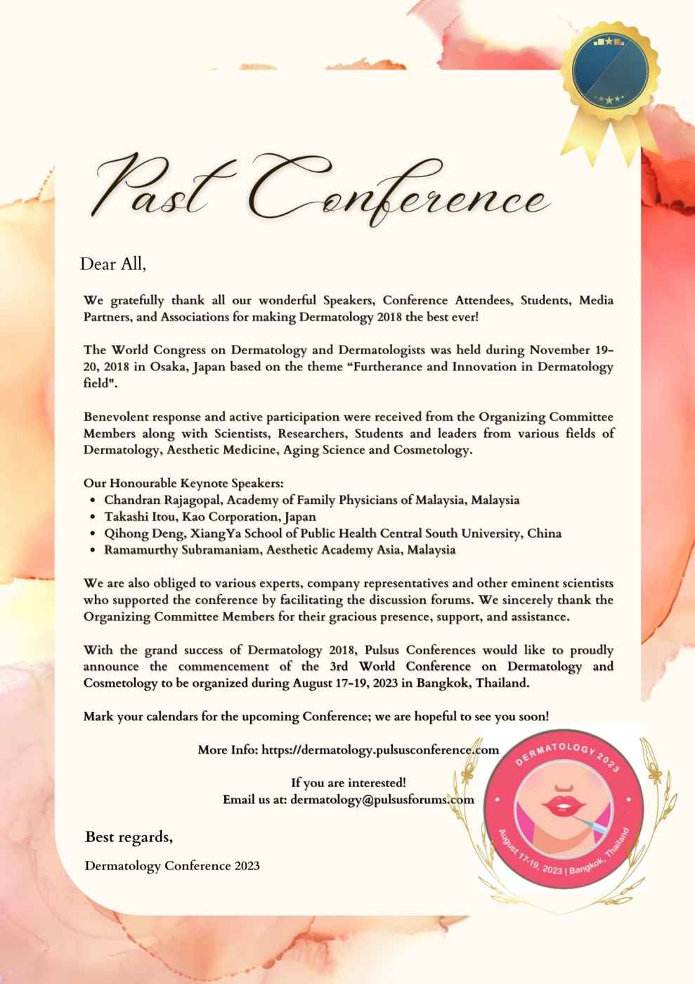 Past Conference Dermatology 2023