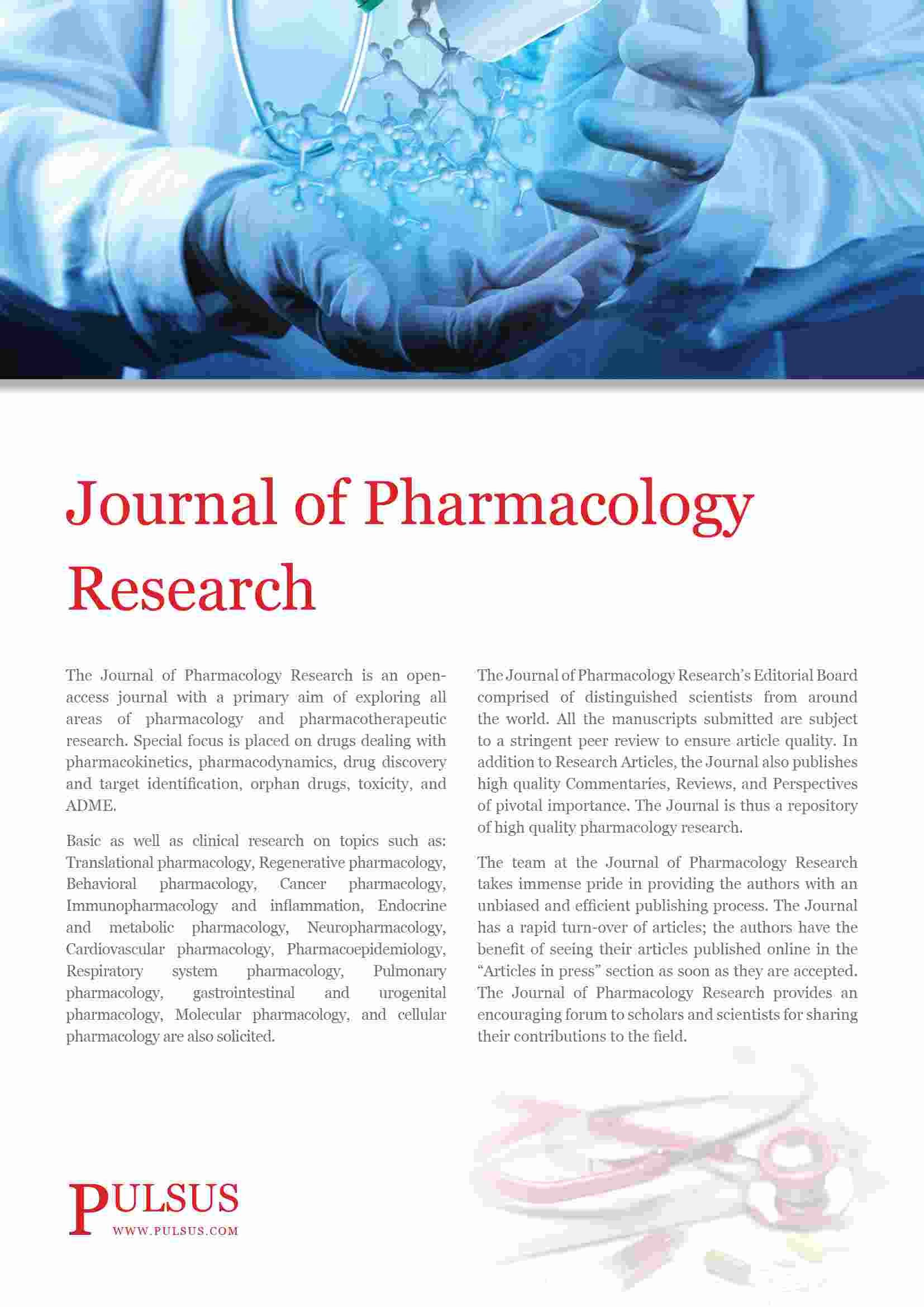 Journal of Pharmacology Research