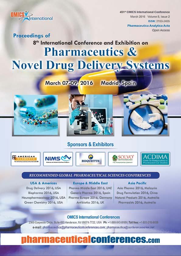 5th International Conference and Exhibition on Pharmaceutics & Novel Drug Delivery Systems
