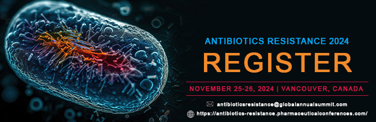 Antibiotic resistance 2024, Antibiotics Conference 2024, Drug resistance, Bacterial infections, Intensive care units, Microbiology, Pharmacology, Infectious diseases, Resistance surveillance, Resistance epidemiology, Antibiotic resistance events 2024,Novel antibiotics, Antimicrobial agents , Antibiotic stewardship
