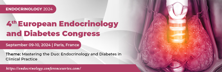Endocrinologist presenting at a medical conference