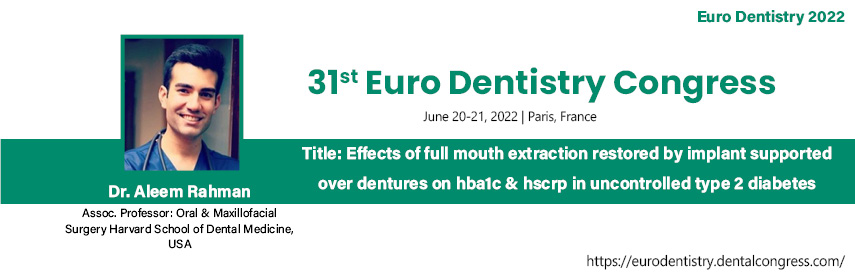 Euro Dentistry 2022 - Euro Dentistry 2022
