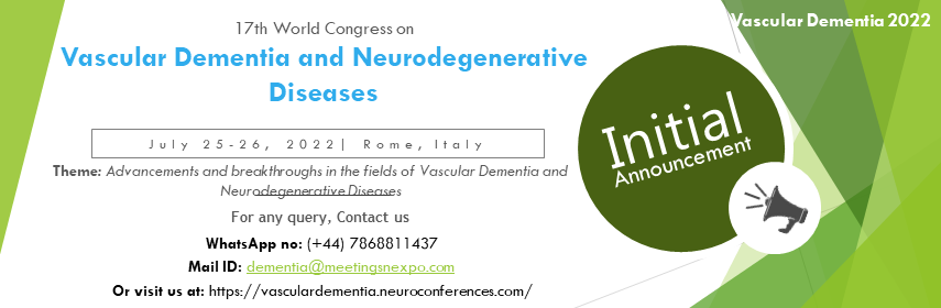Vascular Dementia congress - Vascular Dementia Congress 2022